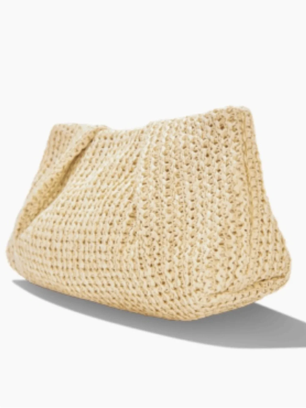 Capittana Oversized Raffia Clutch Crossbody Straw Bag NWT